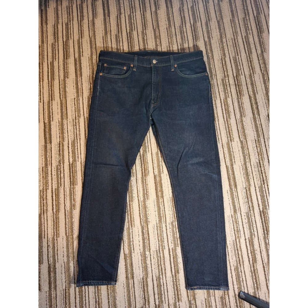 Levis 502 Regular Taper Jeans Mens W36 L30 Dark Indigo Denim 28833-0899